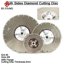 M14 Electroplated Diamond Cutting Grinding Disc Flange Saw Blade for Granite Marble Ceramic  1Pc 115/180/230mm