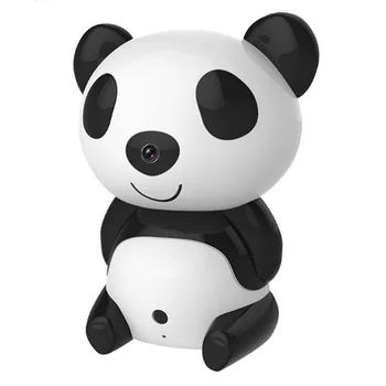 

Wifi Wireless Mini Panda Camera IR Night Vision Remotely Baby Child Monitor 360 Degree Rotate Watching Motion Detect An-ti theft