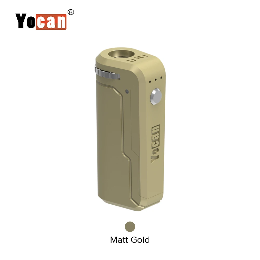 YOCAN UNI Mod 650 мАч подходит для всех бак КБР комплект встроенный аккумулятор режим подогрева с регулируемой высотой электронная сигарета пара - Цвет: Matt Gold