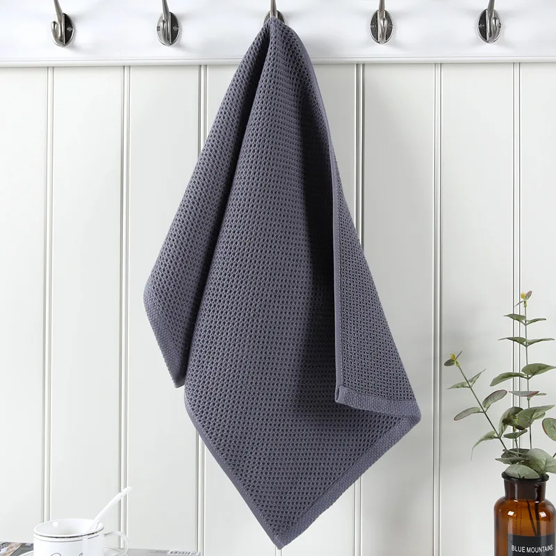 Cotton Hand Towel Honeycomb Waffle Face Wash Towel Home Cleaning Tool Kitchen Cleaning Cloth kitchen towel cleaning cloth