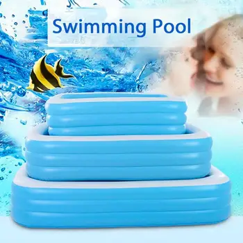 

1.1m/1.28m/ 1.5m/ Inflatable Swimming Pool Adults Kids Pool Bathing Tub Outdoor Indoor Swimming Pool Outdoor