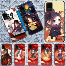 Mo dao zu shi wangji anime dos desenhos animados caixa do telefone para samsung galaxy note 4 8 9 10 20 s8 s9 s10 s10e s20 mais uitra ultra preto arte