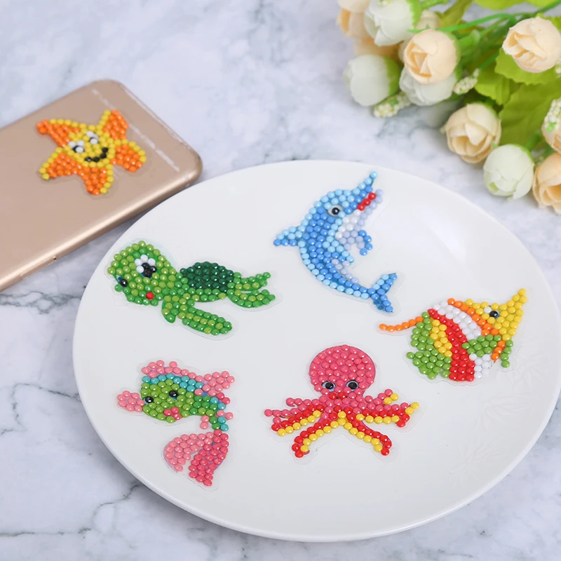 Лидер продаж алмазная вышивка сделай сам животное живопись для детей круглая