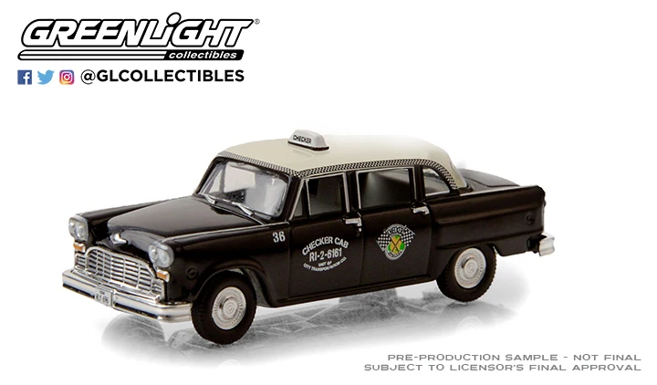 GreenLight 1:64 1963 Checker Motors Marathon A11 бутиковый автомобиль из сплава игрушки для детей