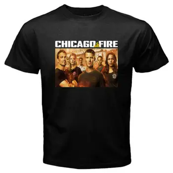 

New Chicago Fire TV Show Men's Black T-Shirt Size S to 3XL