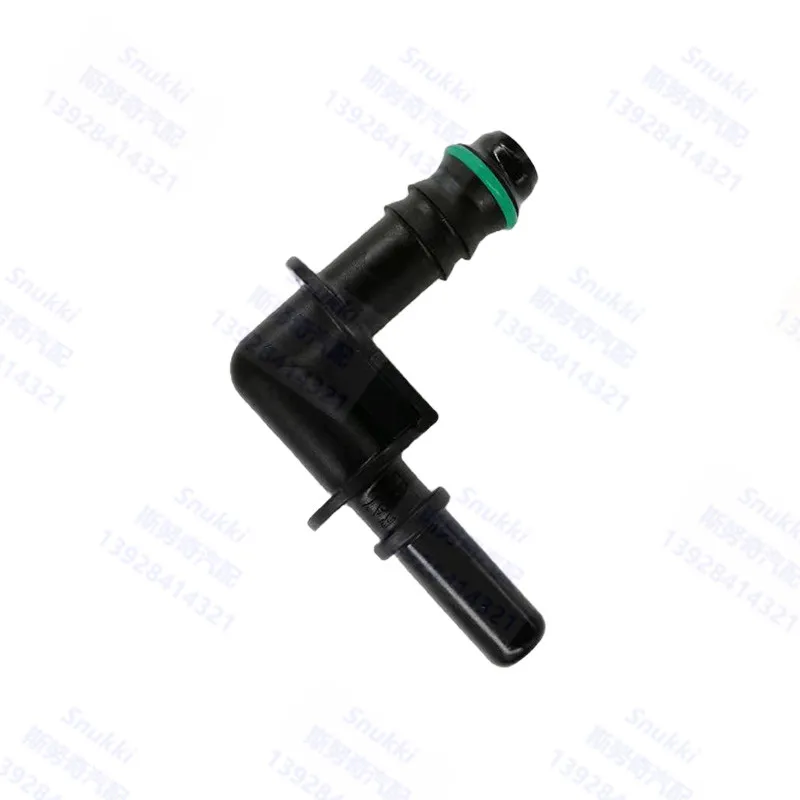9.89mm-ID12 Fuel line quick connector 90 degree 3/8 fuel pipe fittings plastic male end piece male connector 5pcs