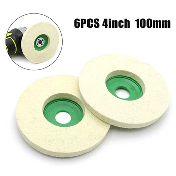 

100mm Felt Polishing Discs Wool Buffing Angle Grinder Wheel Grinding Pads Tools