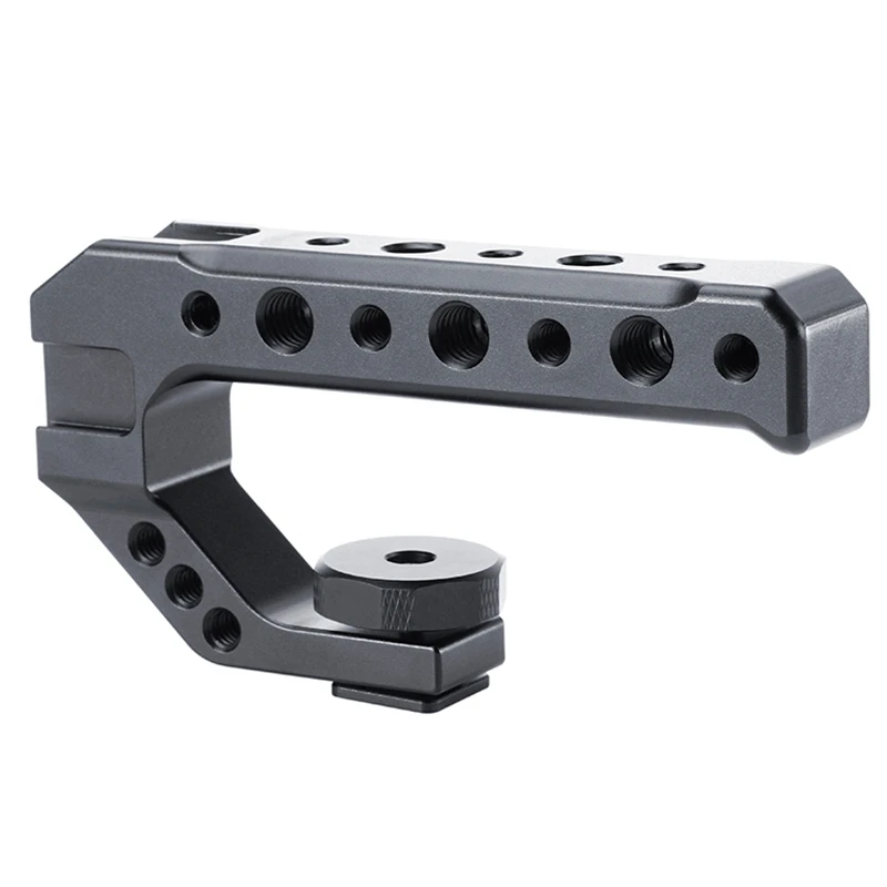 

Hot R005 Dslr Camera Top Handle Grip Metal Cold Shoe Adapter Mount Universal Hand Grip For Sony Nikon Canon With 1/4 3/8 Screw