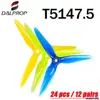 12Pairs /24PCS DALPROP SpitFire T5147.5 5147 No Pop Wash POPO FPV Propeller CW CCW For RC FPV Racing Drone 1