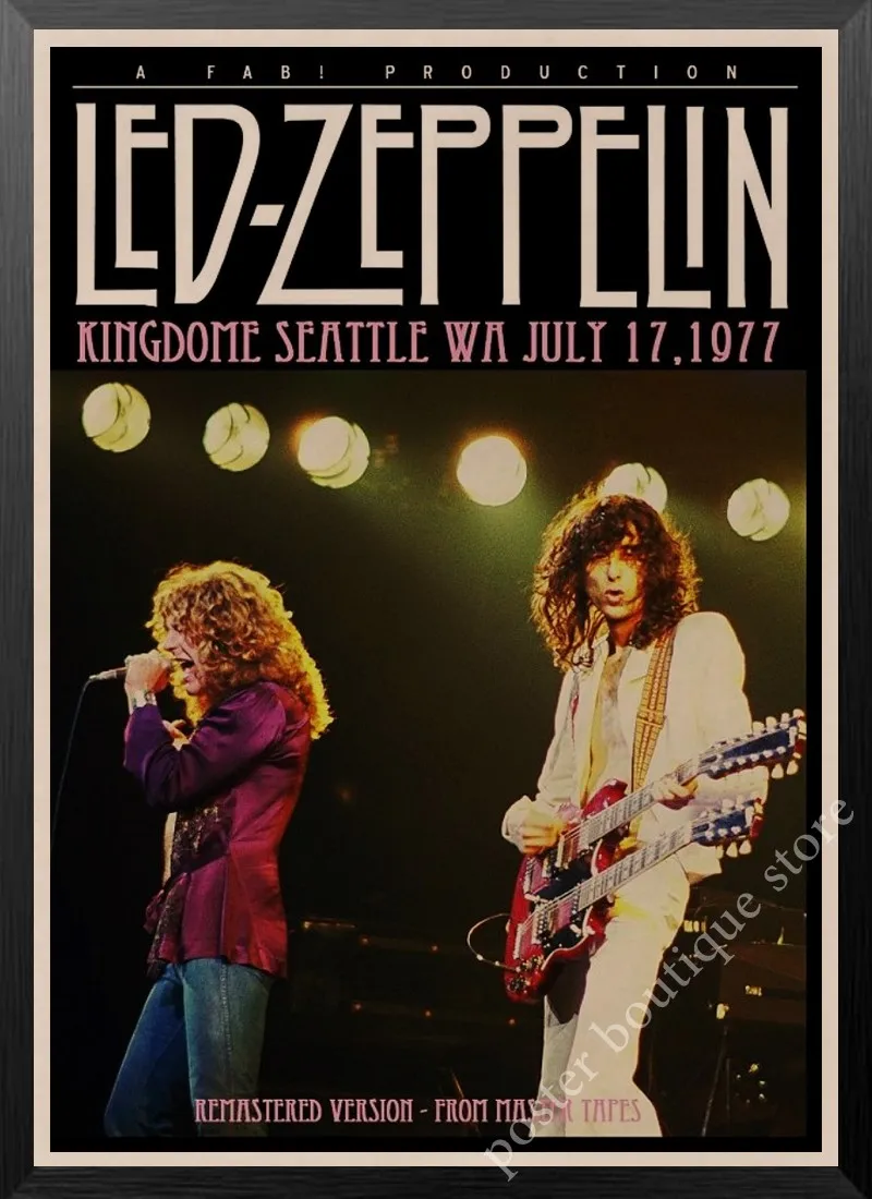 Led Zeppelin рок-н-РОЛ постер, Jimmy страница, Роберт Плант винтажные наклейки домашний Декор наклейки на стену девять процентов/3 - Цвет: 20