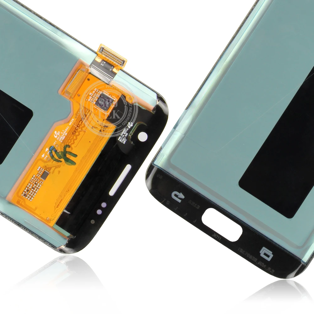 Супер AMOLED lcd Замена для samsung S7 Edge G935F G935A G9350 lcd дигитайзер сенсорный экран с рамкой экрана