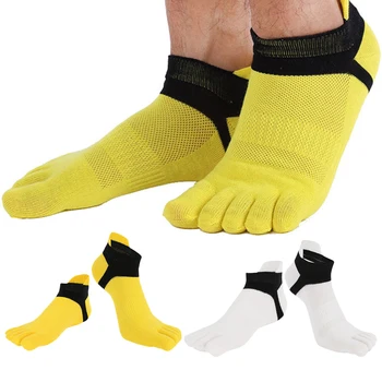 

2 Pairs Soft Toe Socks No Show Athletic Five Finger Socks Casual Hosiery