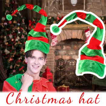 

Santa hat 2020 Christmas Hat Children's Adult Hat Spring Elves Cap Funny Party Christmas Costume lutin de Noël