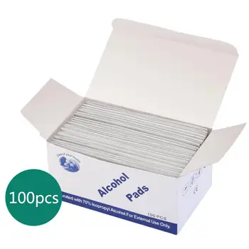 

100 PCS Disposable Alcohol Swabs Pads Wet Wipes Sanitized Cotton Tablet Sterilization Disinfection Portable Widely Used
