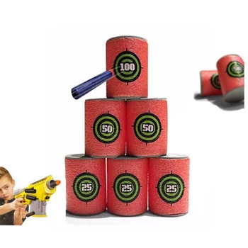 

6PCS EVA Soft Bullet Target Gun Shoot Dart For Nerf N-strike Elite Series Blaster Kid Toys For Children Shooting Practice