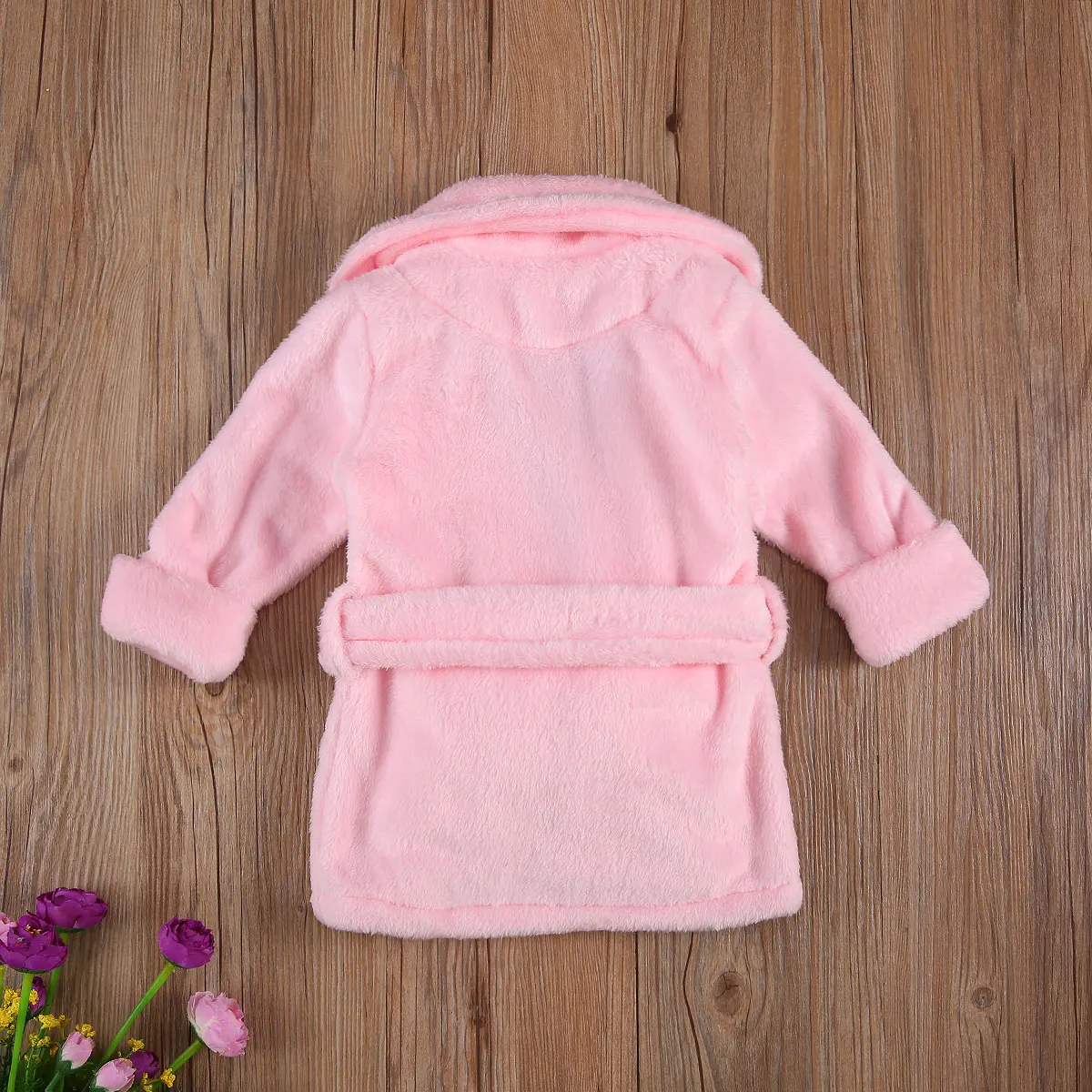New Autumn Winter Hooded Children Bathrobe Kids Fuzzy Bath Robe Boys Girls Animal Pyjamas Kids Long Sleeve Cartoon Towel Robe