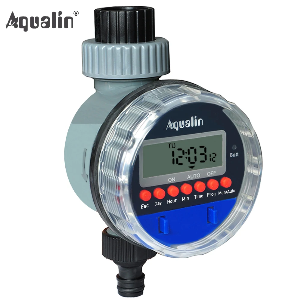 Automatische LCD Display Bewässerung Timer Elektronische Home Garten Ball Ventil Wasser Timer Für Garten Bewässerung Controller #21026-in Garten-Wassertimer aus Heim und Garten bei