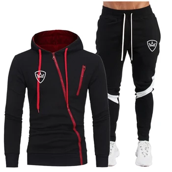 

New Men's Tracksuit Spring/autumn Man Two-piece Set Sweat Suit Brand Overalls Korean Leisure Suit Plus Size Hoodies/harlan Pants