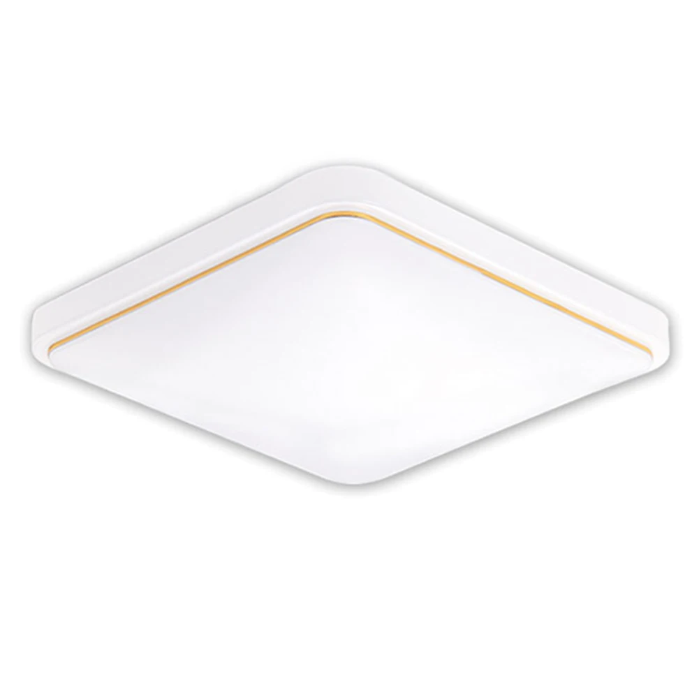 Светодиодный потолочный светильник с квадратным покрытием, современный дизайн для спальни, кухни, гостиной, MU8669 - Цвет корпуса: Gold Line 19cm