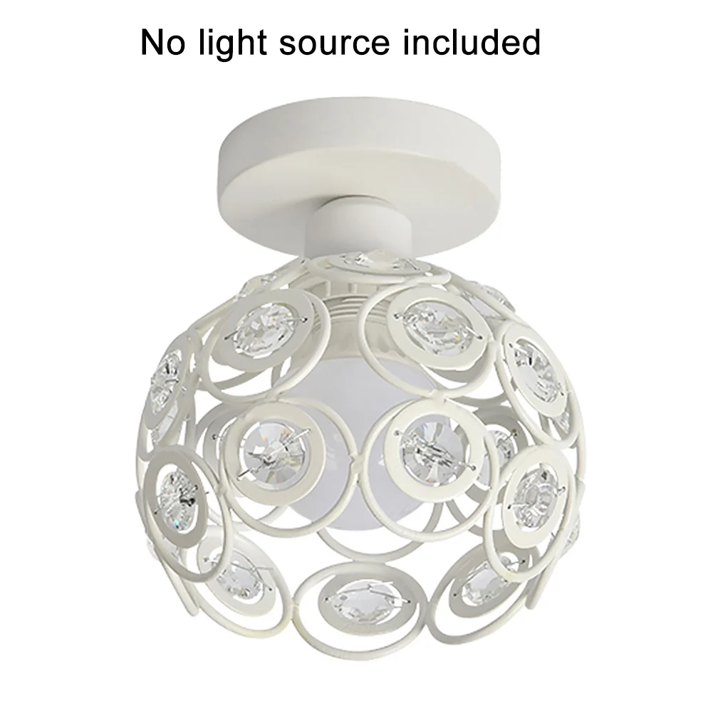 

E27 Ceiling Light Nordic Style Lamp Shade Iron Home Dining Room Crystal Ball Modern Flush Mount Decor Pendant Hotel Corridor