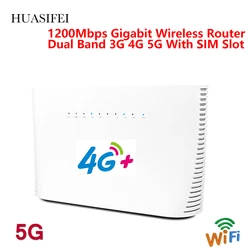 1200Mbps Gigabit Wireless Dual Band 3G 4G 5GLTE Wifi Router Sim Card Slot AC1200 Wifi Repeater With Built-in High Gain Antennas