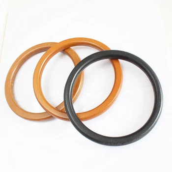 

1 Pc Handcrafted Wooden Circle Handle Environmental Bag Handle Replacement DIY Wooden Root Handle Handbag Handle Bag Accessory