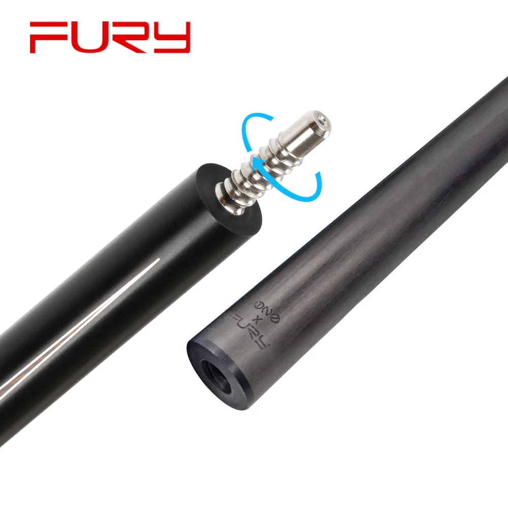 Offical Fury CFP Carbon Shaft 12.5/12.8mm KAMUI Tip Billiard Black Technology Pool Cue Carbon Fiber Tecnologia Stick Kit Carbon