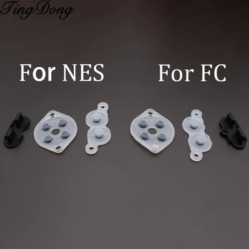 

TingDong 60SETS Replacement For Nintendo Famicom Controller Conduction Conductive Rubber A B Button D Pad For NES FC