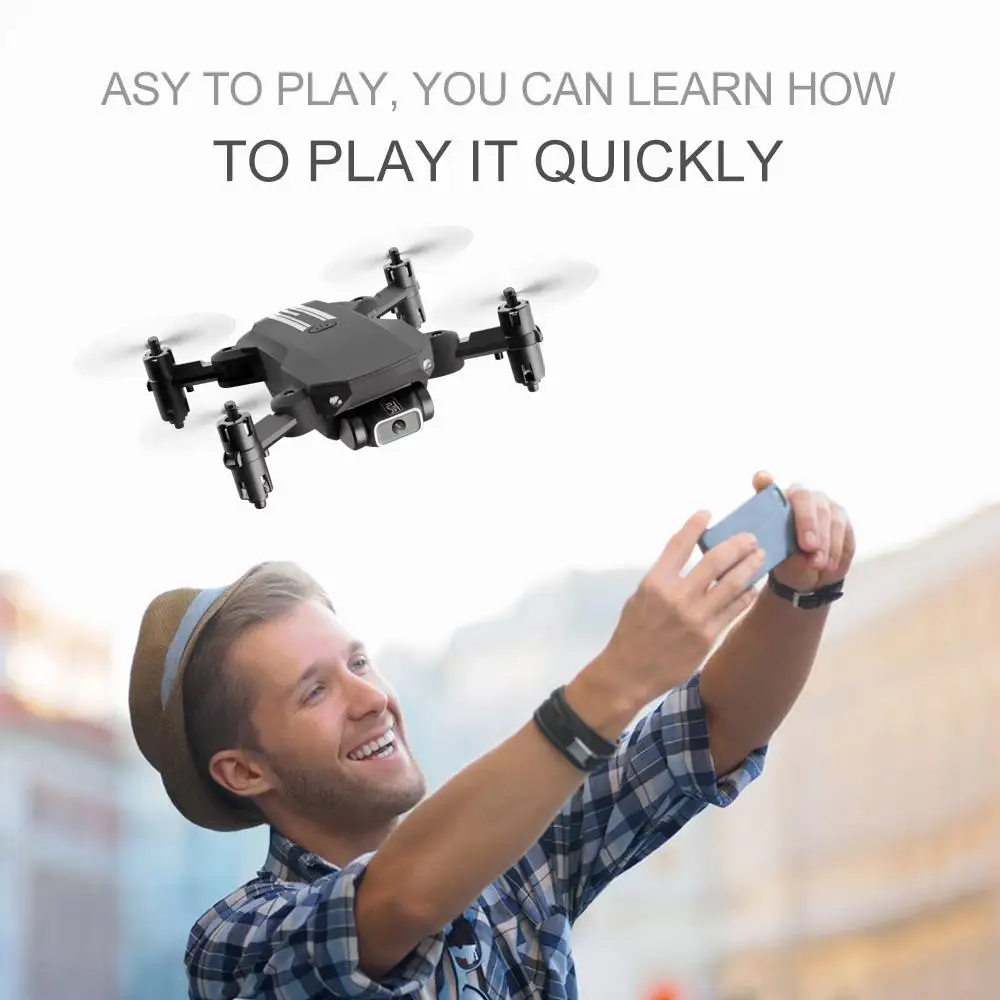 2020 LS-MIN New Mini Drone 4K 1080P HD Camera WiFi Fpv Air Pressure Altitude Hold Foldable Quadcopter RC Drone Toy
