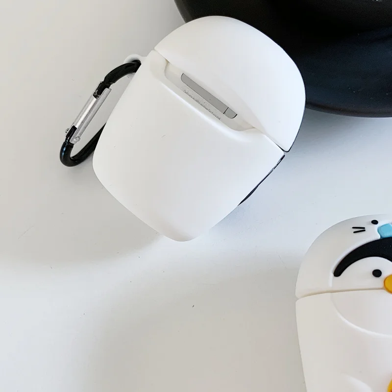 Мультяшный милый пингвин и печать 3d чехол для гарнитуры для airpods 2 Чехол для Apple беспроводной кейс для bluetooth-гарнитуры силиконовый мягкий чехол