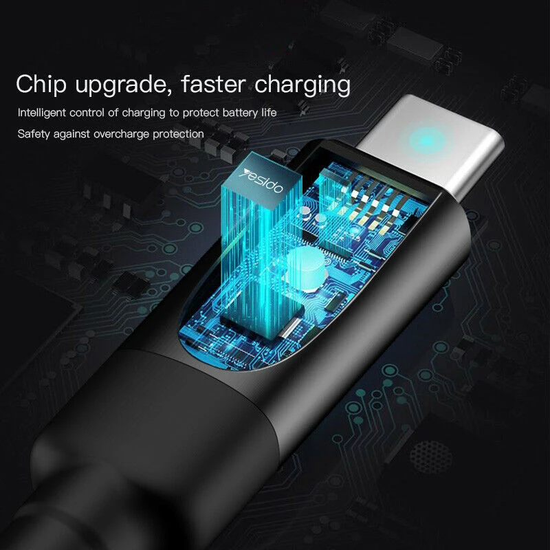 Тип-c Авто отсоединить кабель Smart power-Off Charge 2.4A Fast для samsung huawei