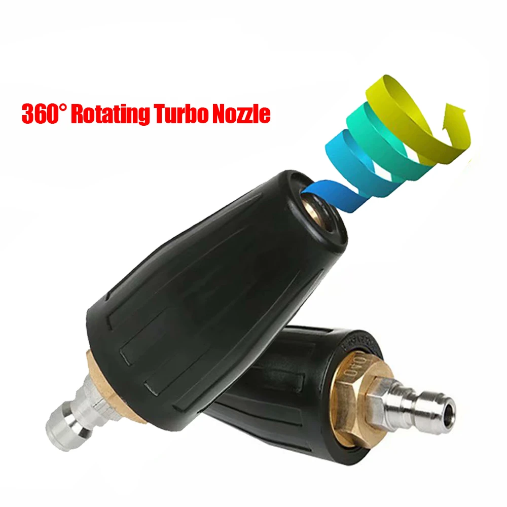 Pressure Washer Cleaner Gun Accessory Turbo Spray Nozzle 1//4/'/' Quick Connect