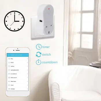 

Smart Plug WiFi Remote Control UK Socket Timer USB Port No Hub Energy Saving Use X3UA