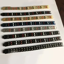 Мужские титановые браслеты, двухрядные, 4 в 1, био Эле, для мужчин, ts, энергия, магнитная сила здоровья, спортивные ювелирные изделия