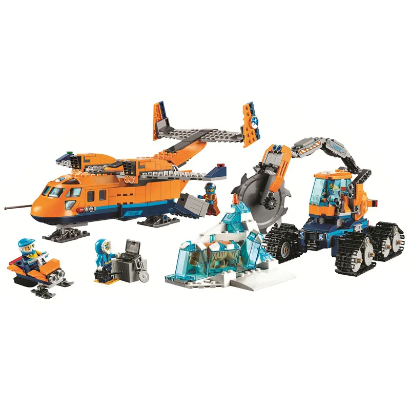 

City Arctic Supply Plane Building Blocks Kit Bricks Classic Model Kids Toys For Children Gift