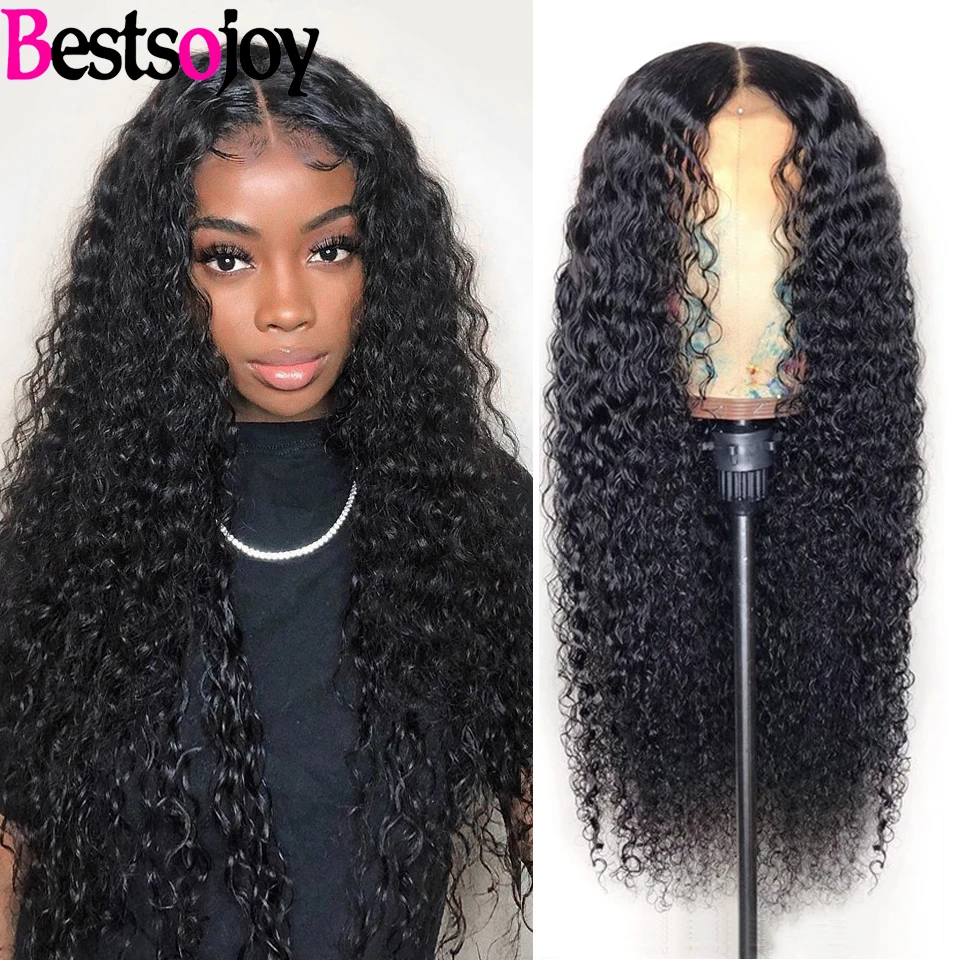 Hot Item 13x4 Transparent Lace Frontal Wig 180% Density Natural Curly Human Hair Wigs Kinky Curly 7WJoRK1pd5q