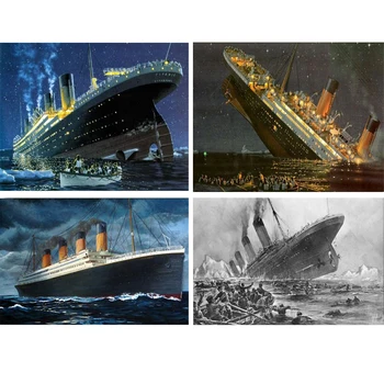 

Full Square/Round “Titanic ship” Diamond Painting 5D Kit Diy Mosaic Art Picture Handmade Cross Stitch Cartoon Set Embroidery