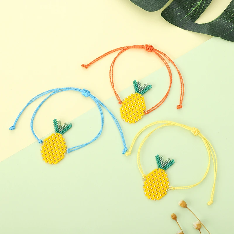 G. YCX милый ананас Miyuki браслеты вырисованные из Бисера Фрукты ювелирные изделия дети счастливые красные струны браслеты дружбы подарки для мальчиков и девочек