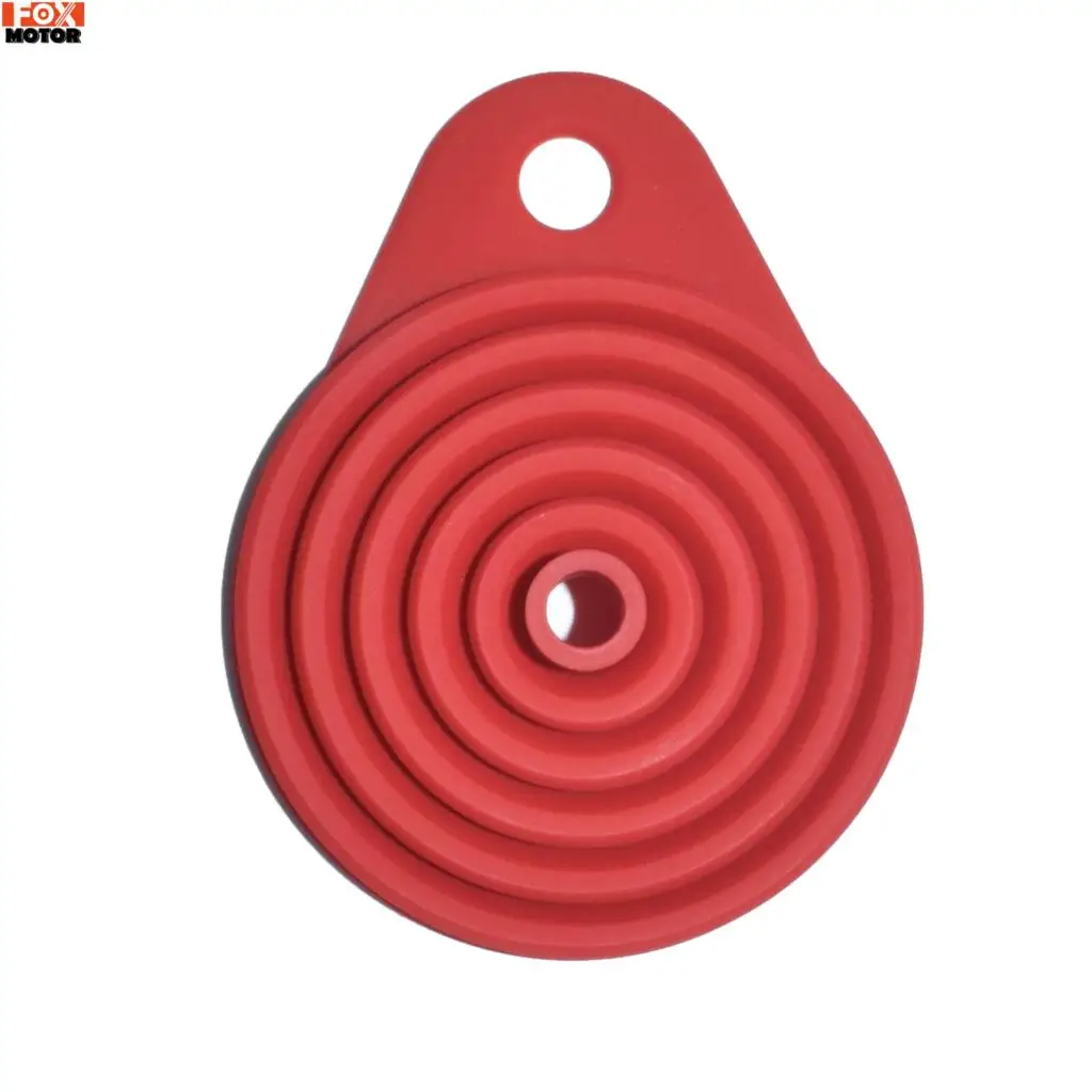 Car Fuel Funnel Universal Collapsible Silicone Funnel Gasoline Oil Fuel Petrol Diesel Water Liquid Supply Fill Moto Car Boat RV Van Home DIY