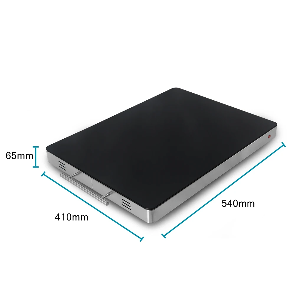 ITOP 400W Food Warmer Tray, Stainless Steel Hot Plate Food Insulation board Buffet Electric Heating Board Keep At 80 Celsius