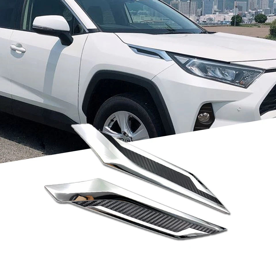 Для Toyota RAV4 RAV 4 фары век брови полосы Крышка передняя голова противотуманная фара отделка ободок автомобильные аксессуары