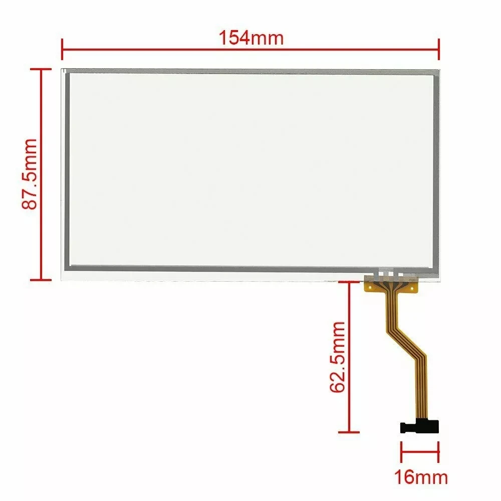 Digitalizzatore Touchscreen Da 6.5 "Per Display Lcd Jeep Uconnect Mygig Ren Shaker Rhr 07-10