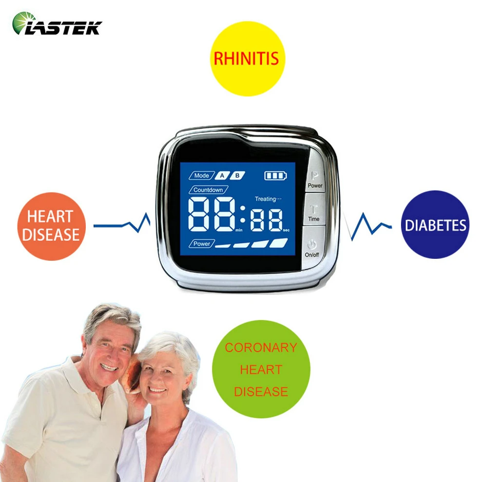 

Elderly Care Equipment Hypertension Diabetes Treatment Cold Laser Wrist Therapy Watch LLLT Red Light Device