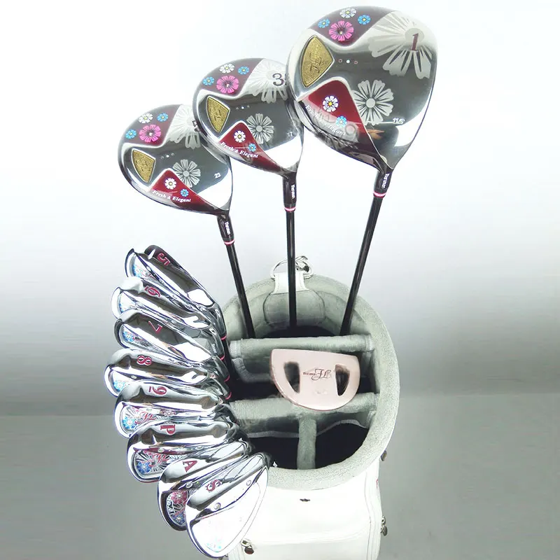 Новые женские клюшки для гольфа Maruman FL Гольф полный комплект клюшек Драйвер+ Фарватер Дерево+ утюги+ клюшки графитовый Вал для гольфа