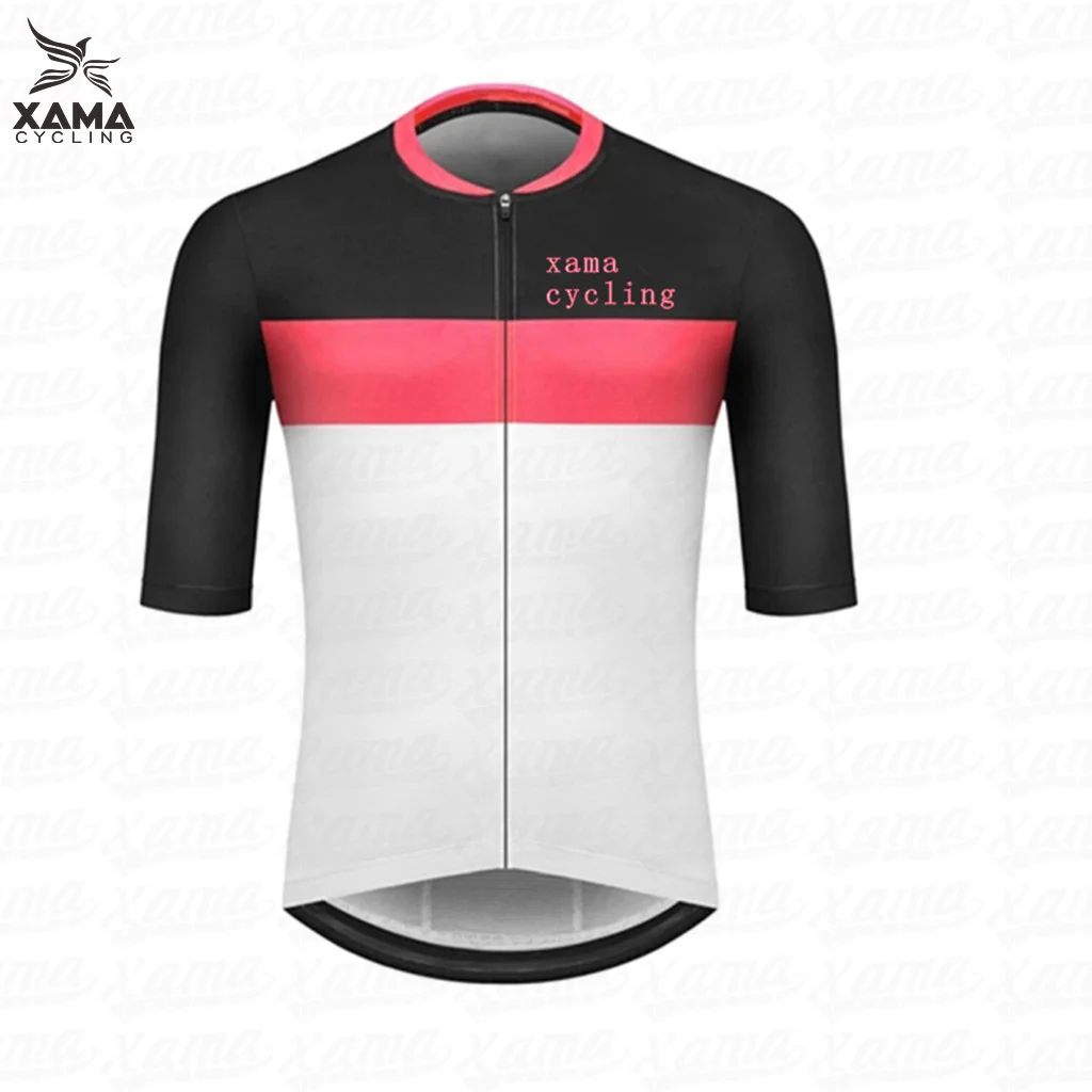 

Pro Team XAMA Cycling Jersey Mens Short Sleeve Clothing MTB Bicycle Wear Apparel Ropa Ciclismo UV400 Quick-Drying Sport Shirt