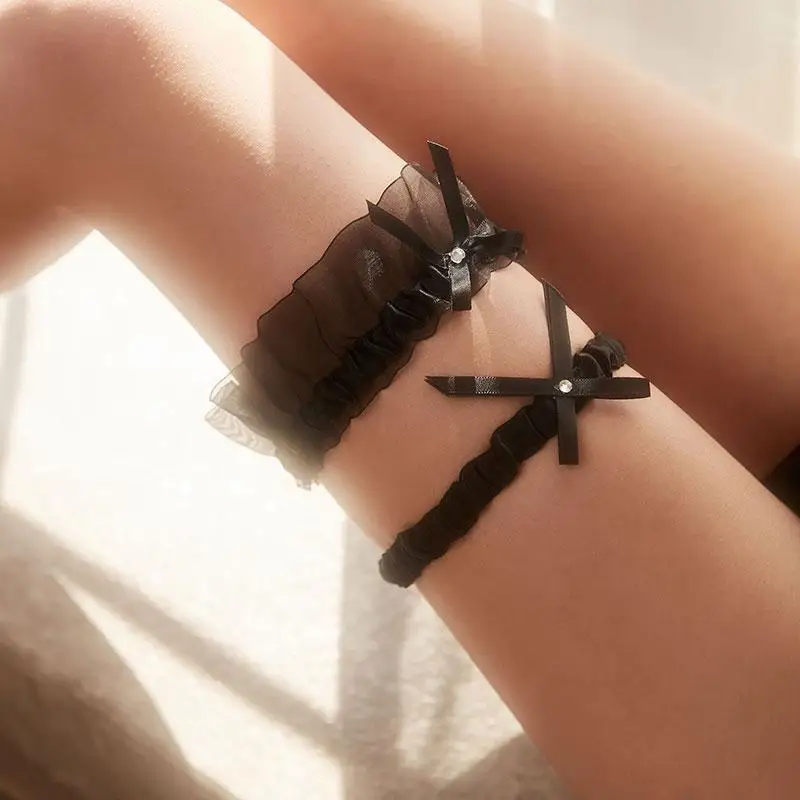 Женское сексуальное нижнее белье подвязка цветочное растягивающееся кружево