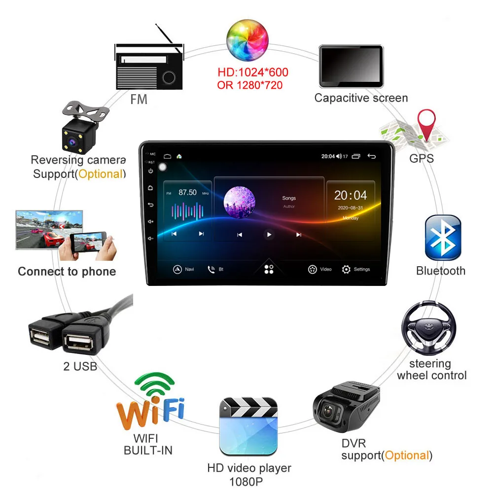 4G LTE Android auto rádio pro džíp volnost KK 2007 2008 2009 2010 2011 2012 multimediální video hráč navigace GPS 2 DIN