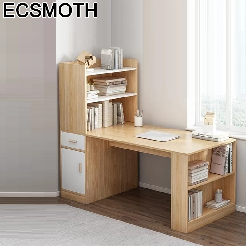 

Pliante Office Biurko Escrivaninha Escritorio De Oficina Standing Desk Computer Stand Laptop Mesa Bedside Table With Bookcase