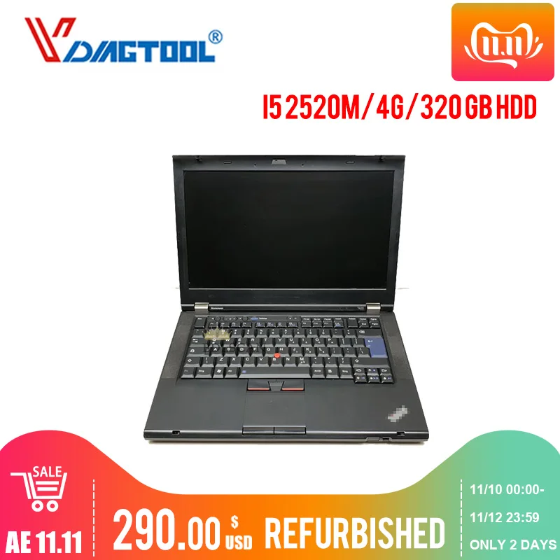  Vdiagtool utiliza ordenador portátil reacondicionado I5/4G 320GB HDD para VXDIAG VCX SE programador