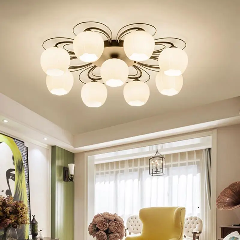 Lustre Candeeiro для гостиной лампа Lampen современный домашний светильник ing Lampara Techo Plafonnier Luminaria De Teto светодиодный потолочный светильник